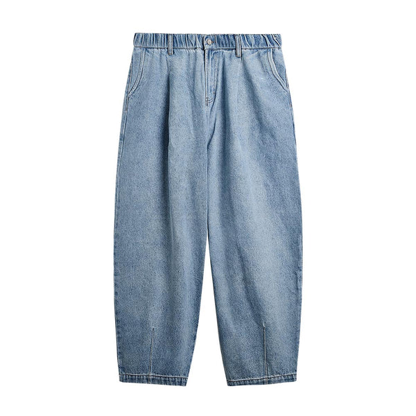 Blue Unisex Elastic Waist Skater Jeans - Comfortable Denim Pants