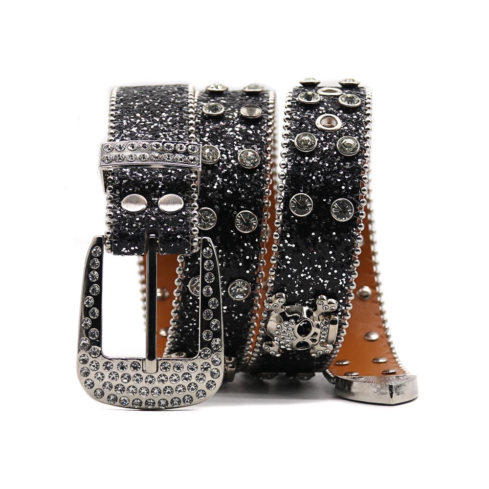 Skull Fashion Accessory - Rhinestone Belt for Trendsetters