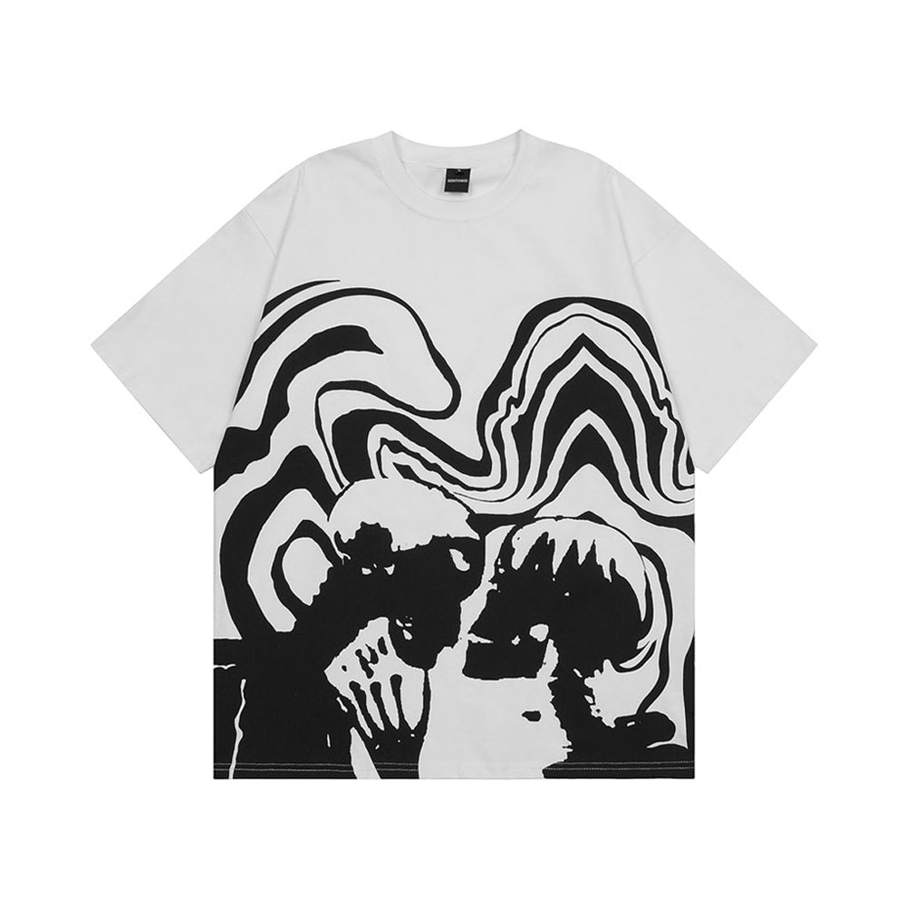 Black and White Skeleton Tee Shirt