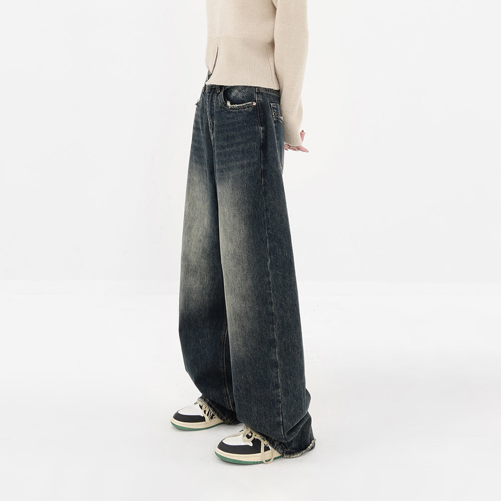 Retro High Rise Wide Leg Jeans | Women’s Baggy Denim Pants