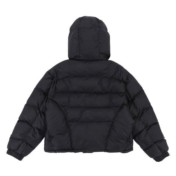 Cozy Street Style Puffer Jacket in Black
