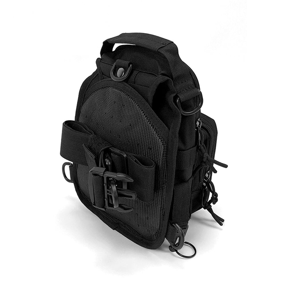 Urban Tactical Black Sling Bag - Techwear Shoulder Pack