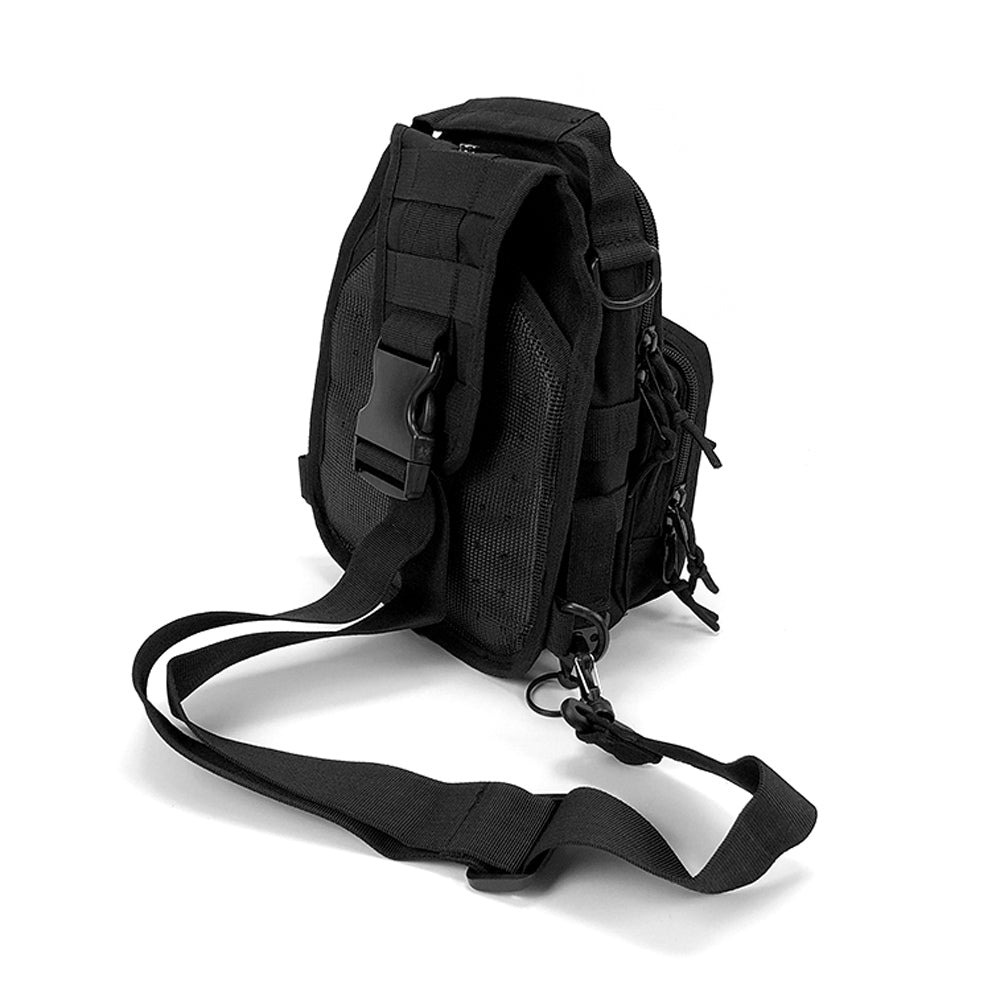 Urban Tactical Black Sling Bag - Techwear Shoulder Pack