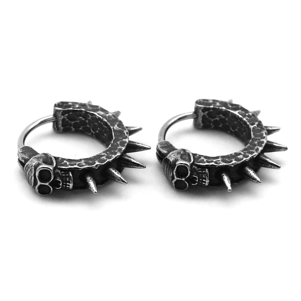 Vintage Gothic Skull Earrings