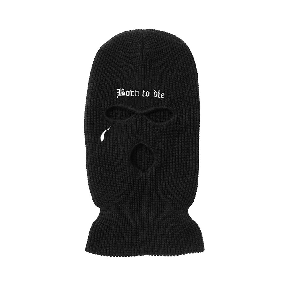 Born To Die Balaclava - 3 Hole Black Ski Mask Beanie