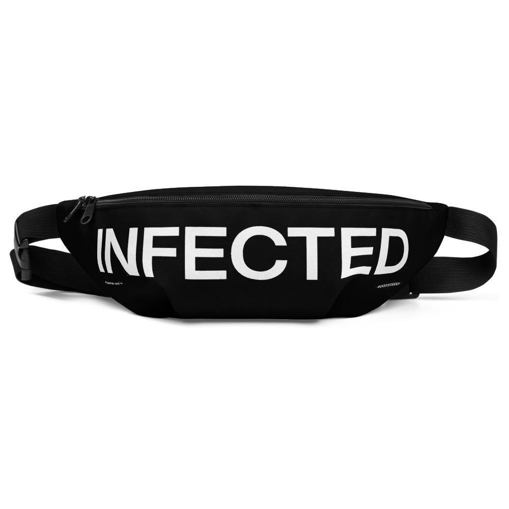 Not Infected Bum Bag - Black Fanny Pack