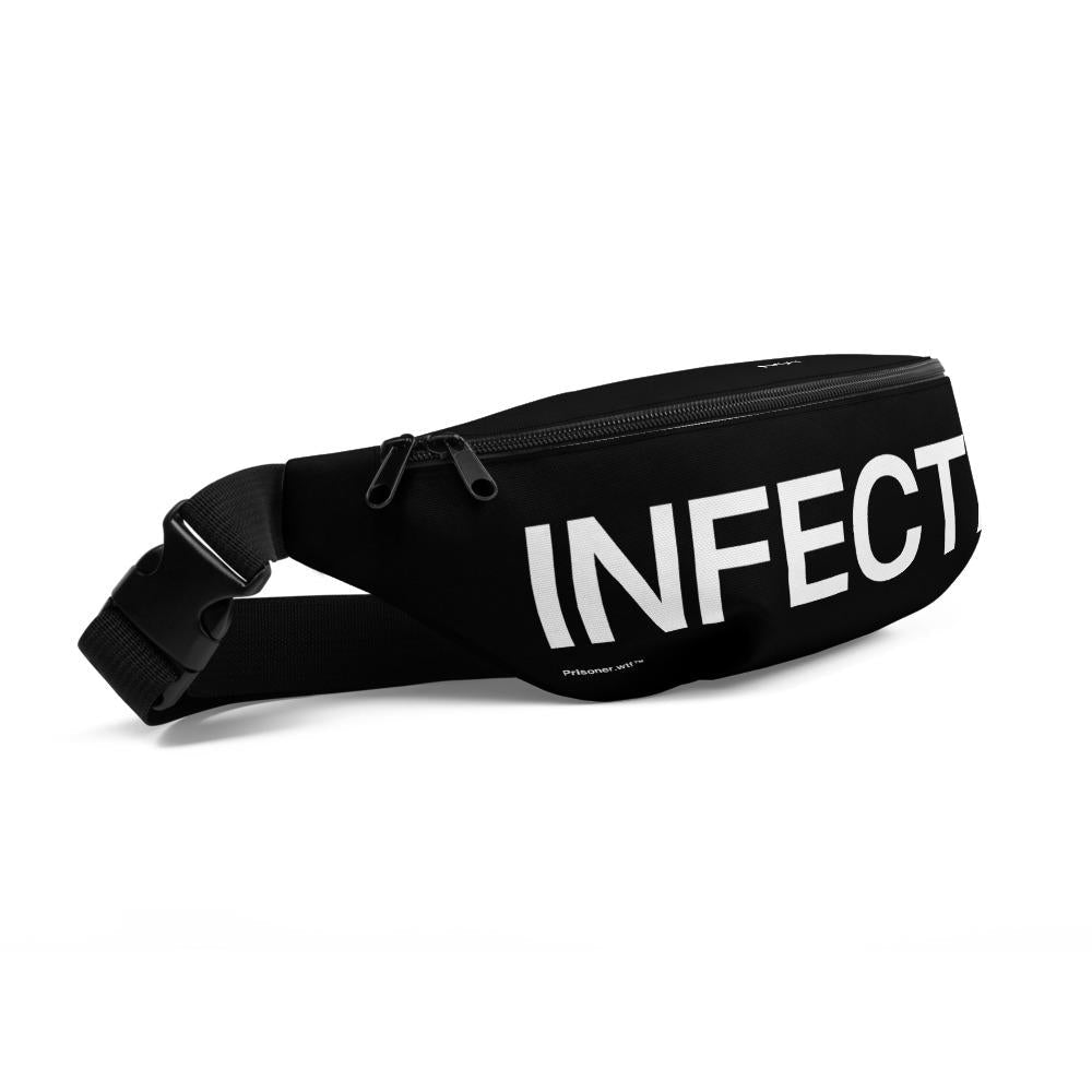 Not Infected Bum Bag - Black Fanny Pack