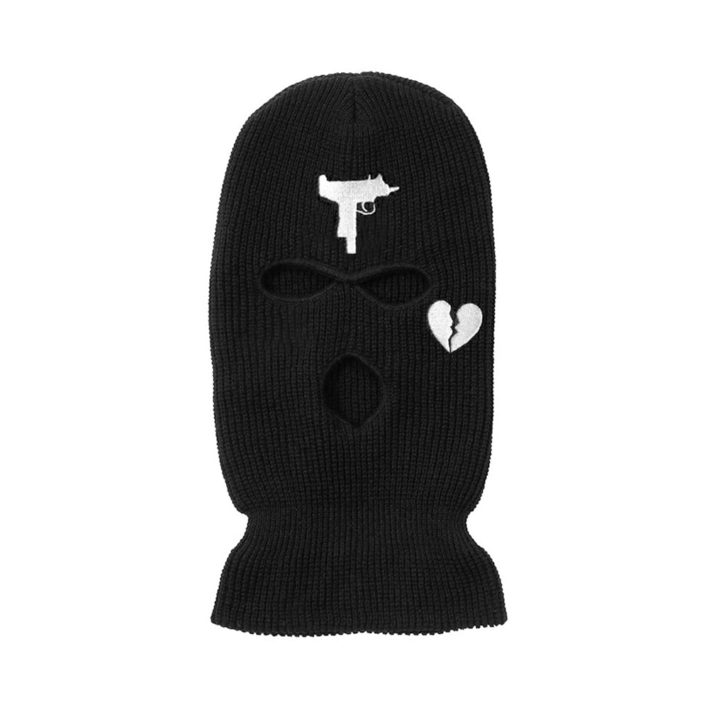 Uzi Balaclava - Broken Heart Three Hole Ski Mask