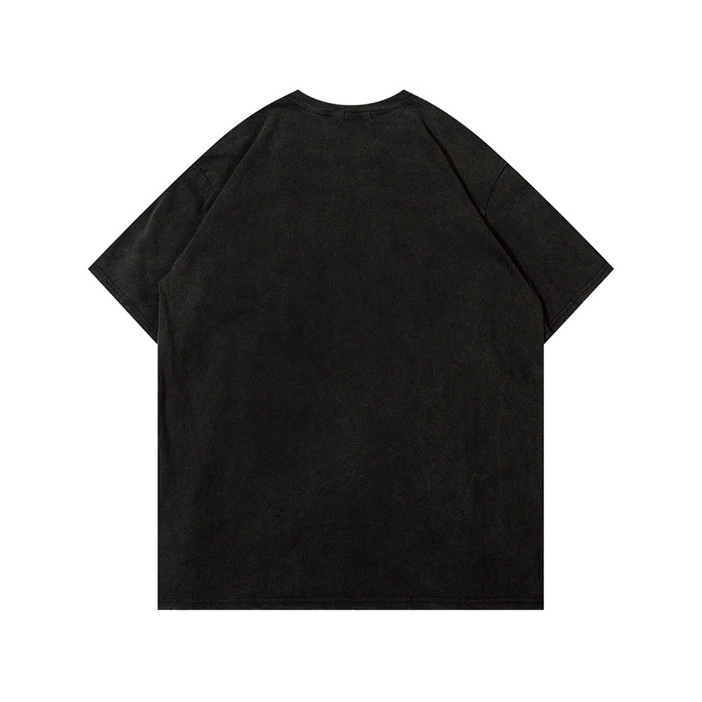 Vampire Teeth T-Shirt - Goth Distressed Washed Tee