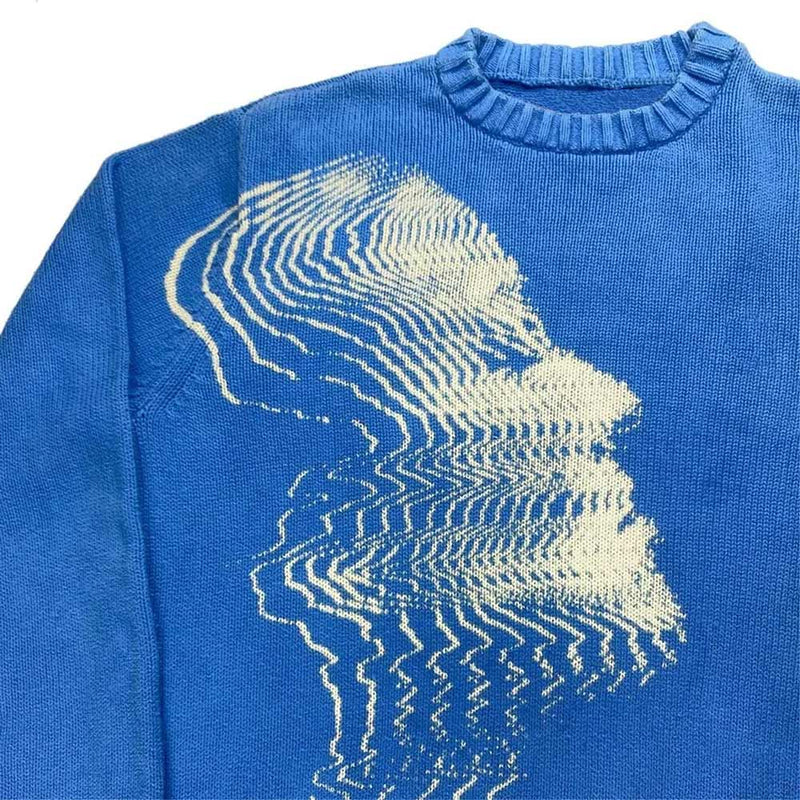Classic Y2K Pullover - Vintage Royal Blue Sweater