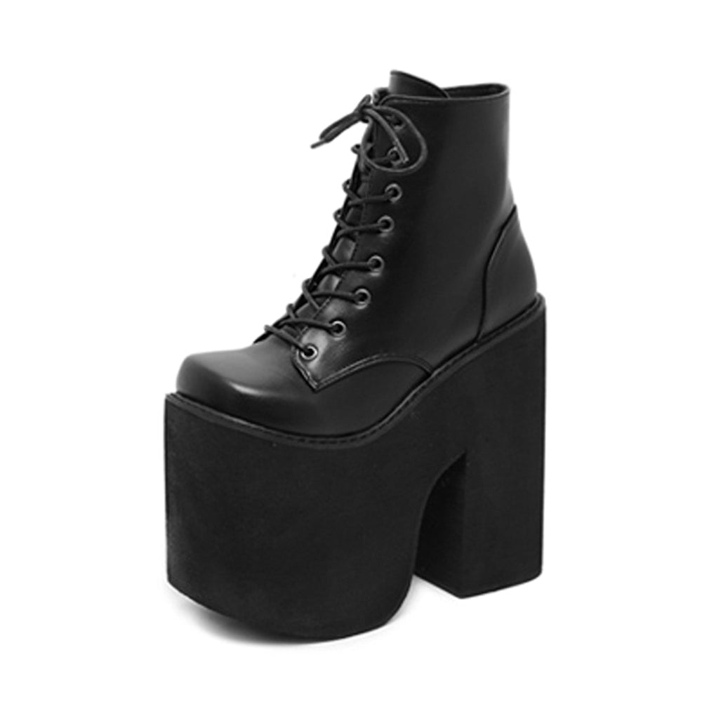 Thick Platform Boots for Rave Party