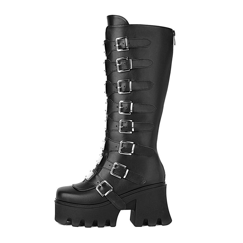 Gothic Buckle Boots