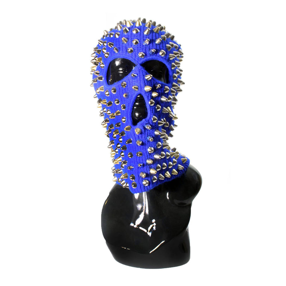 Spike Ski Mask - Spiked Balaclava in Blue or Neon Yellow