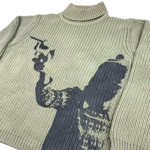 Cozy knitwear in a unique retro streetwear design