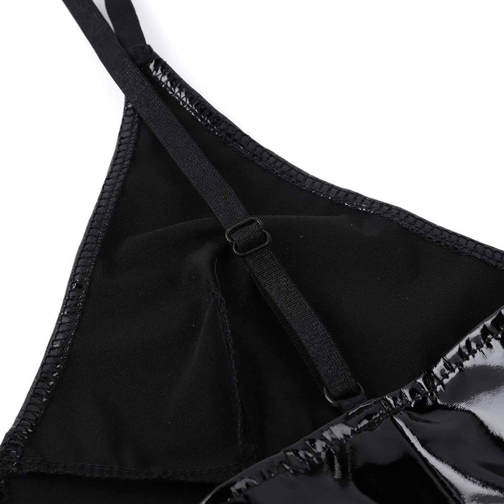 Sensual Black Latex Bodysuit - Enhance Your Erotic Wardrobe