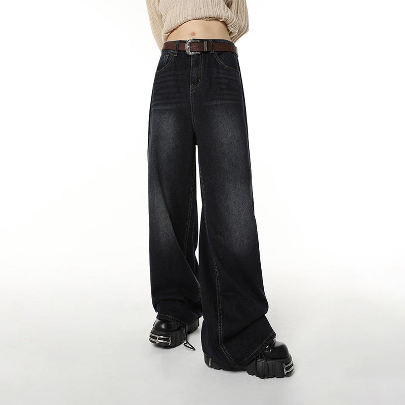Bonsir Vintage Streetwear Baggy Jeans Women Retro Y2K High Waist Jeans –  bonsir