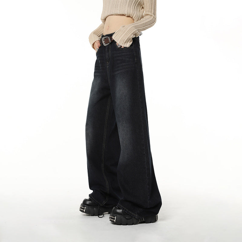 Guzom Womens Baggy Jeans- High Waisted Boyfriend Wide Leg Stretchy Fall  Fashion Denim Pants Light Blue Size 10 - Walmart.com