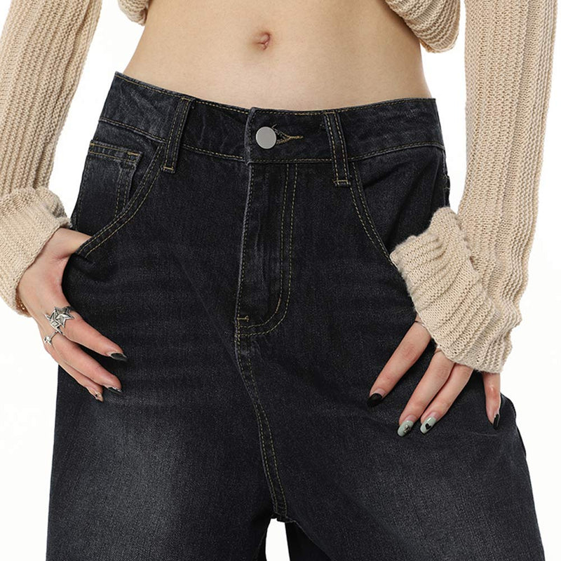 High Waisted Baggy Wide Leg Jeans | Y2K Pants Women
