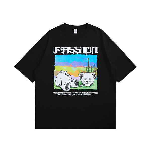 Killed Teddy Bear T-Shirt - Passion Graphic Tee Shirt