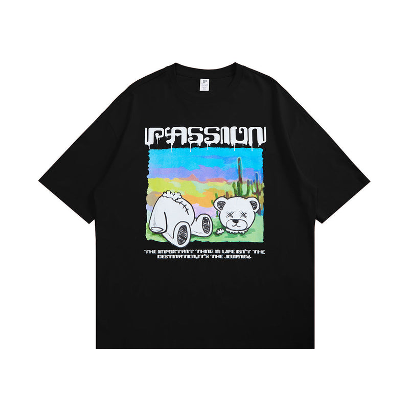Killed Teddy Bear T-Shirt - Passion Graphic Tee Shirt