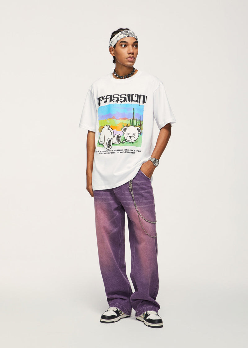 Killed Teddy Bear T-Shirt - Passion Graphic Tee Shirt