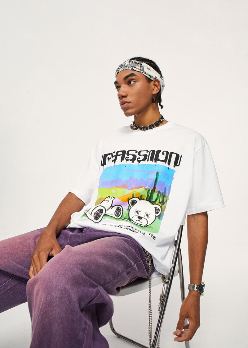 Killed Teddy Bear T-Shirt - Passion Graphic Tee Shirt