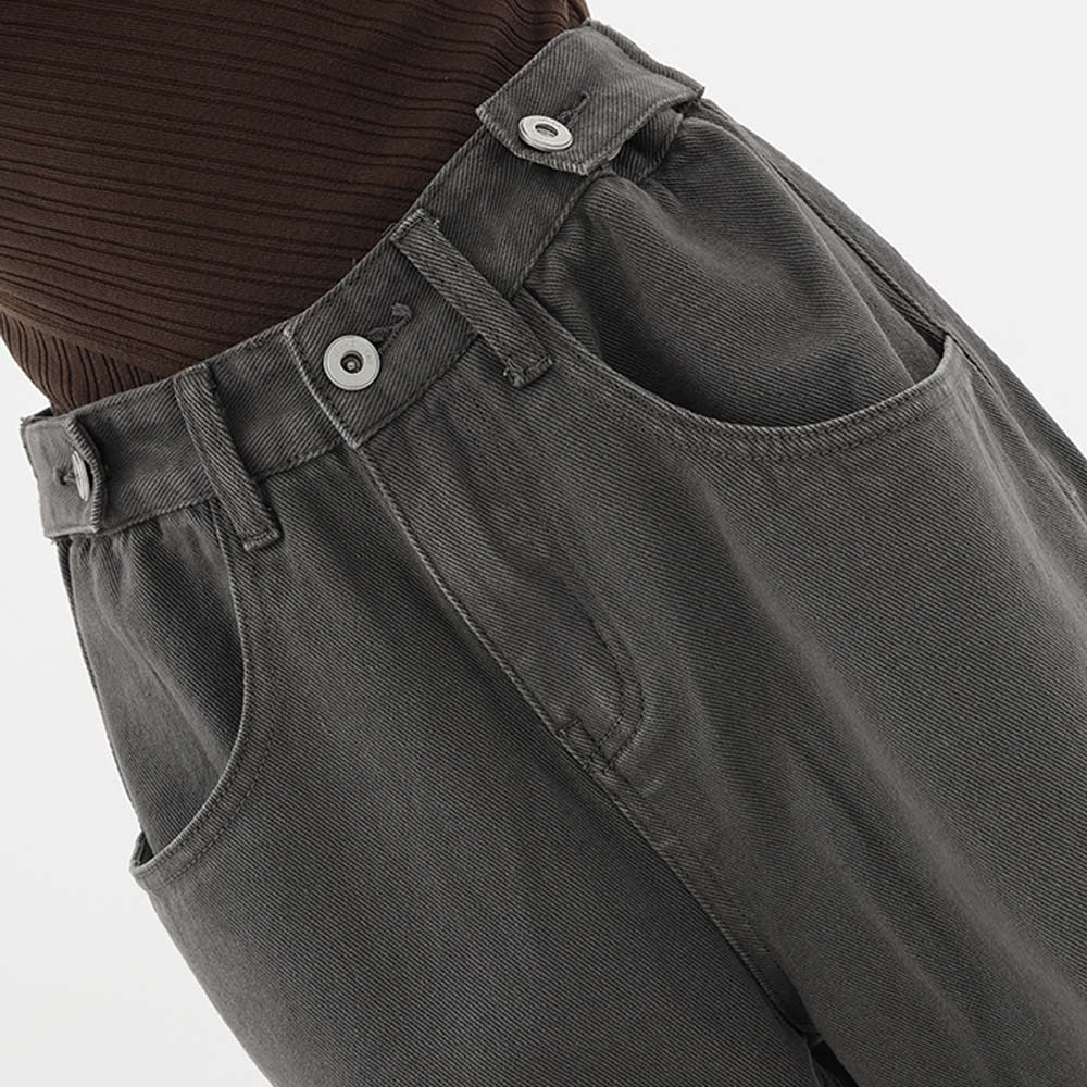 Low Rise Baggy Jeans in Grey - Women’s Y2K Denim Pants