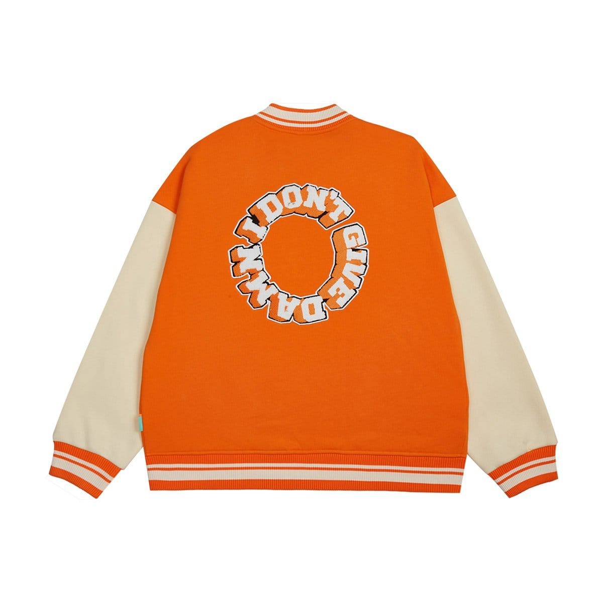Orange Varsity Jacket Damn - Everyday Wear Retro Baseball Style
