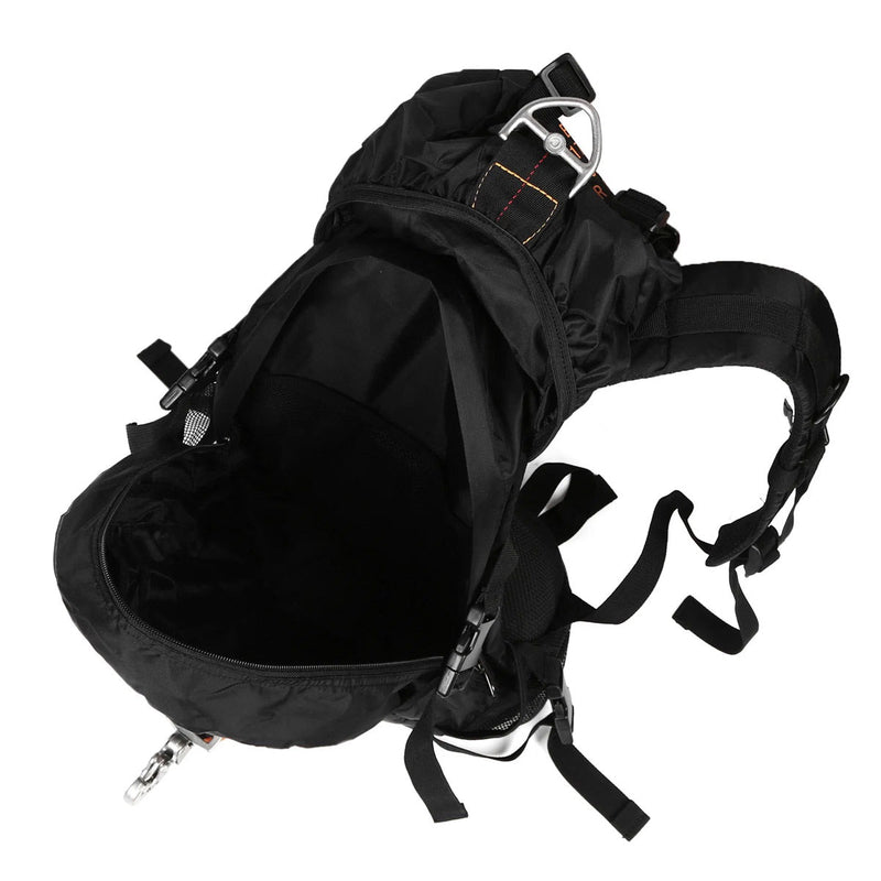 Black Tactical Backpack with Quick-Release Strap