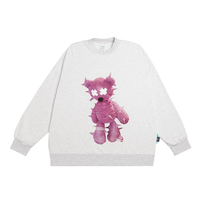 Reflective Teddy Bear Sweatshirt | Streetwear Crewneck
