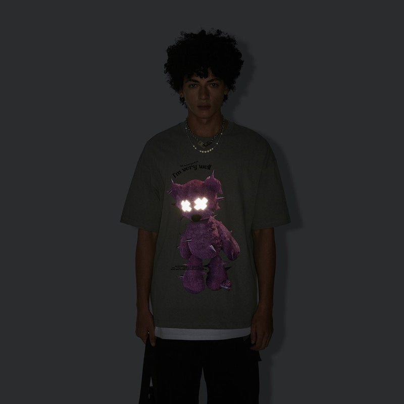 Reflective Teddy Bear T-Shirt | Streetwear Graphic Tee