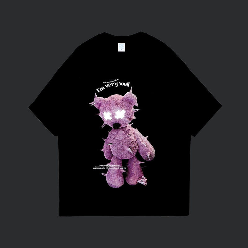Reflective Teddy Bear T-Shirt | Streetwear Graphic Tee