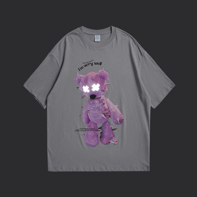 Reflective Teddy Bear T-Shirt | Streetwear Graphic Tee
