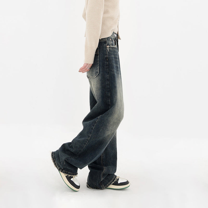 Retro High Rise Wide Leg Jeans | Women’s Baggy Denim Pants
