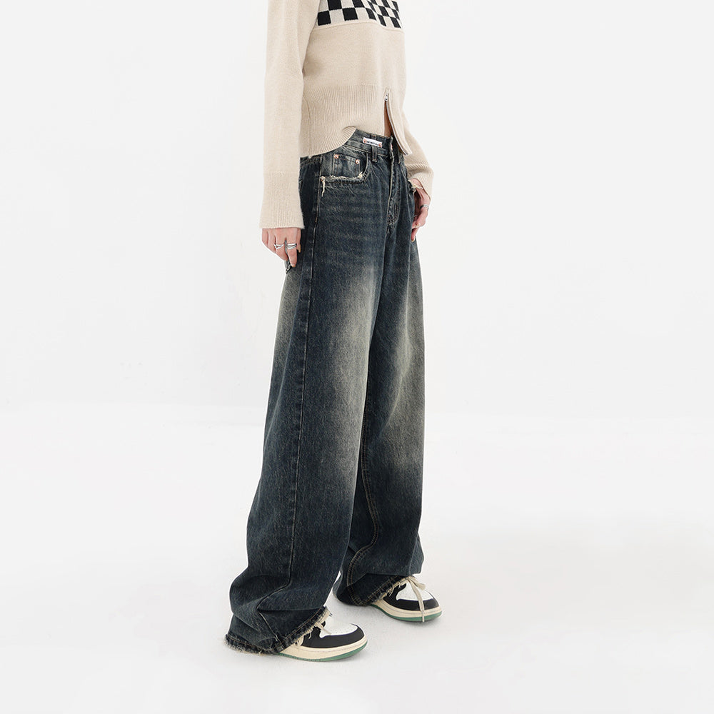 Retro High Rise Wide Leg Jeans | Women’s Baggy Denim Pants