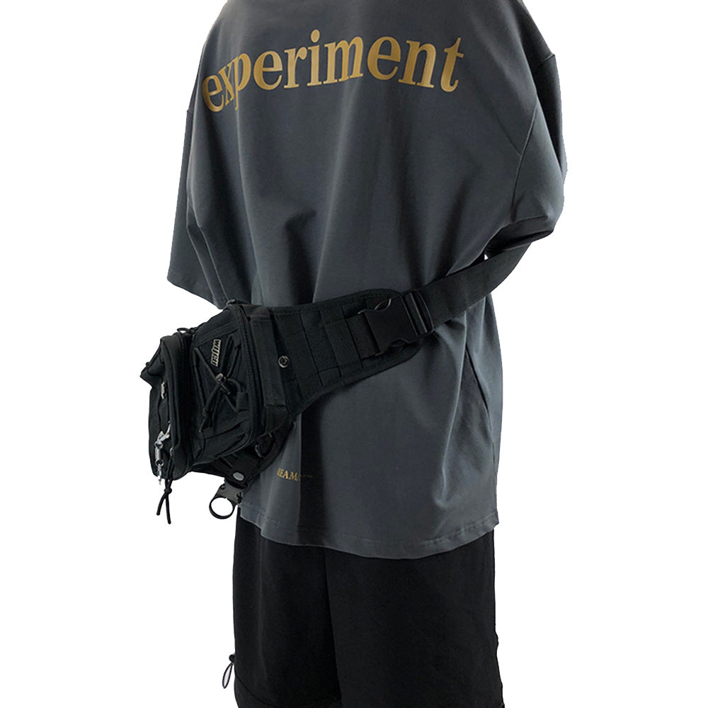 Urban Tactical Black Sling Bag - Techwear Shoulder Pack