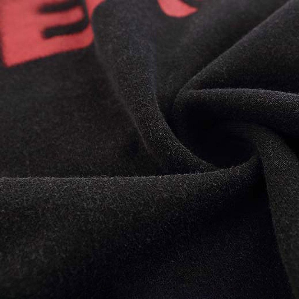 Washed Black Hoodie 'Human Peace' - Trendy Hip Hop Streetwear