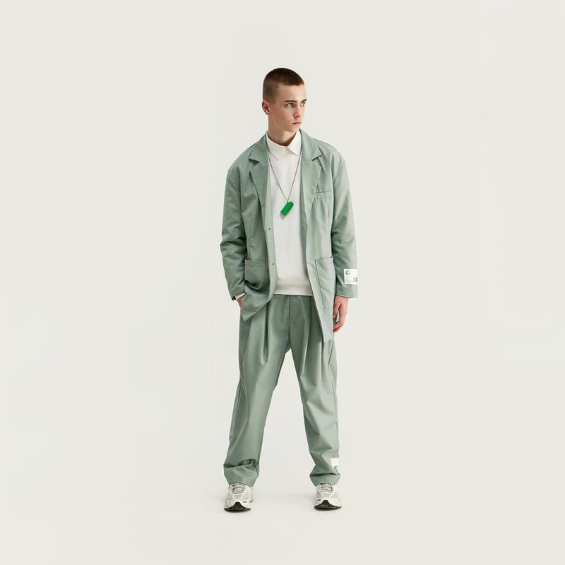Big Label Relaxed Pants - Buy Oversized Trousers