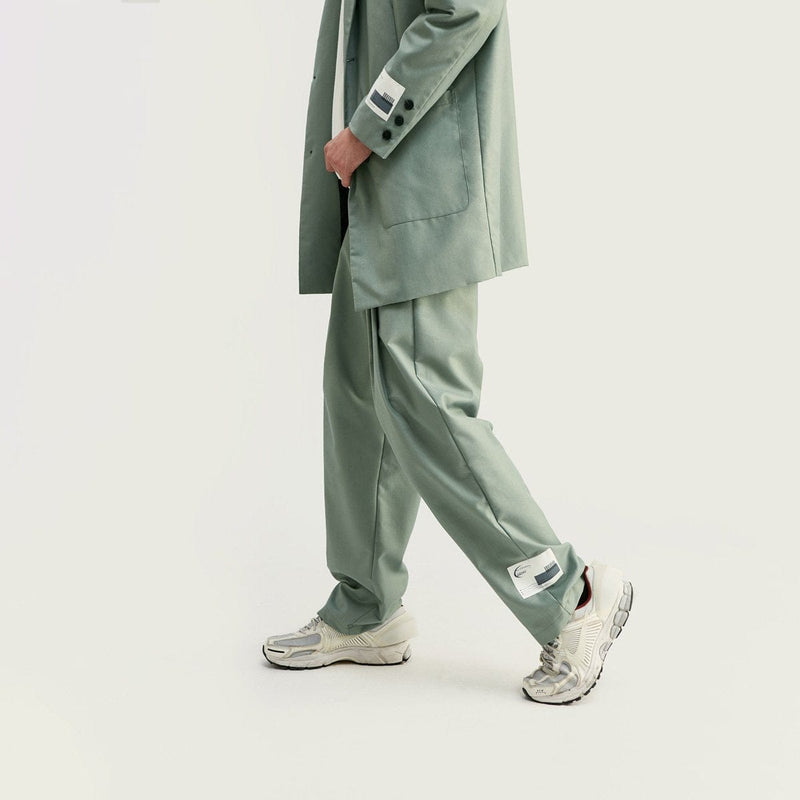 Big Label Relaxed Pants - Buy Oversized Trousers