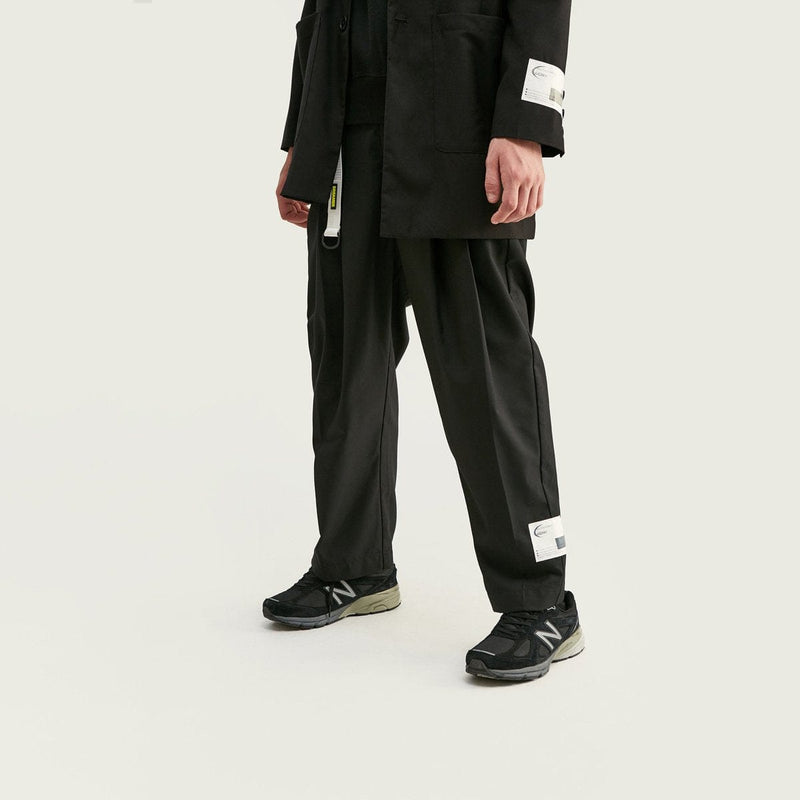 Big Label Relaxed Pants - Buy Oversized Trousers