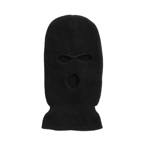 Black Balaclava - Full Face Cover Three Hole Ski Mask