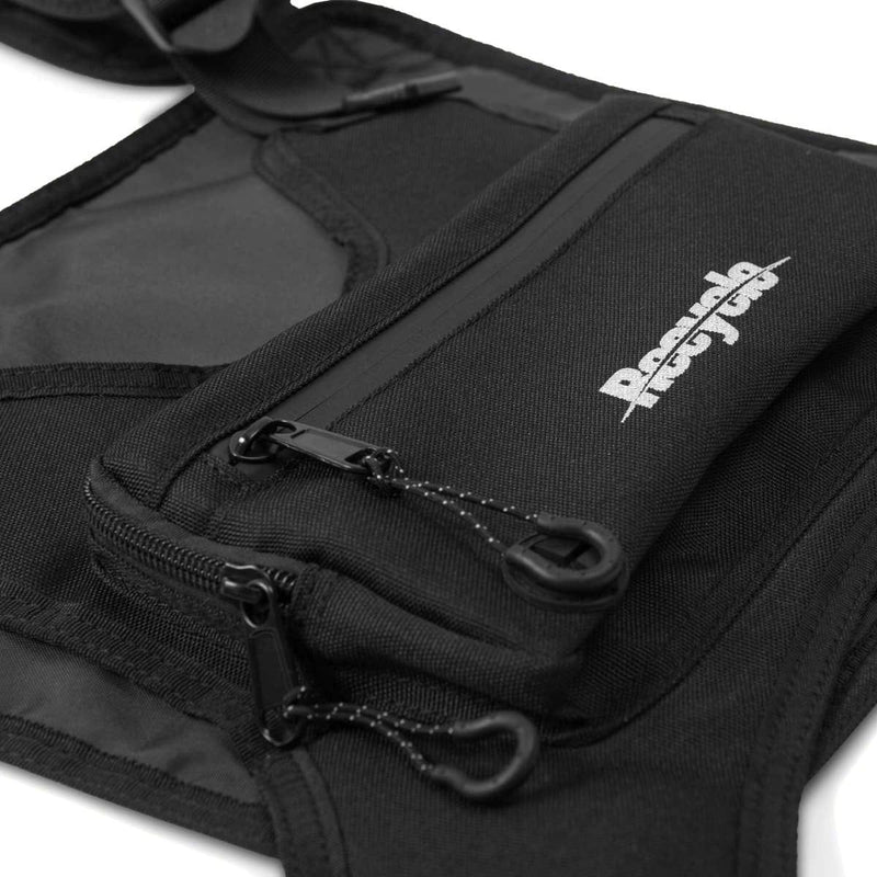 Black Tactical Chest Rig - Streetwear Functional Vest Bag