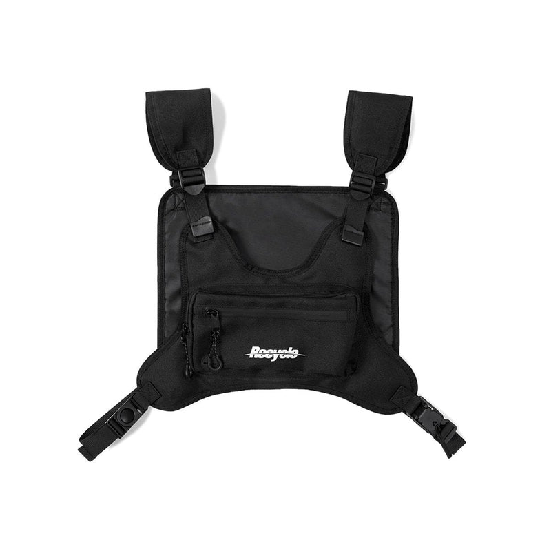 Black Tactical Chest Rig - Streetwear Functional Vest Bag
