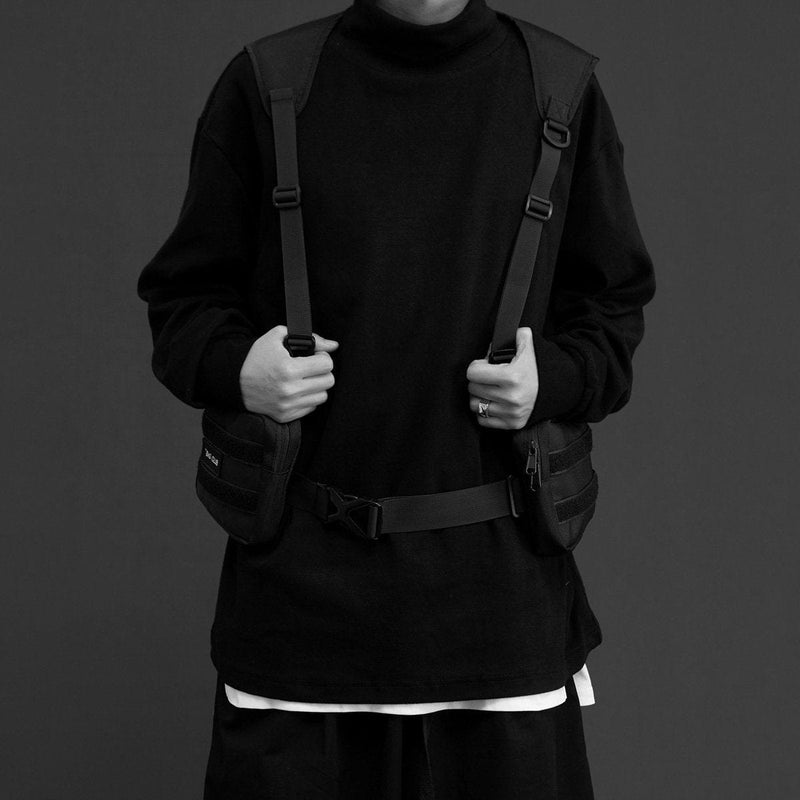 Black Tactical Shoulder Bag - Buy Techwear Accessories