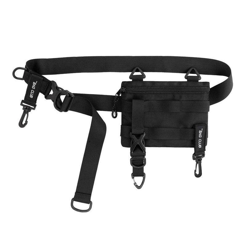 Black Tactical Waist Bag - Techwear Fanny Pack