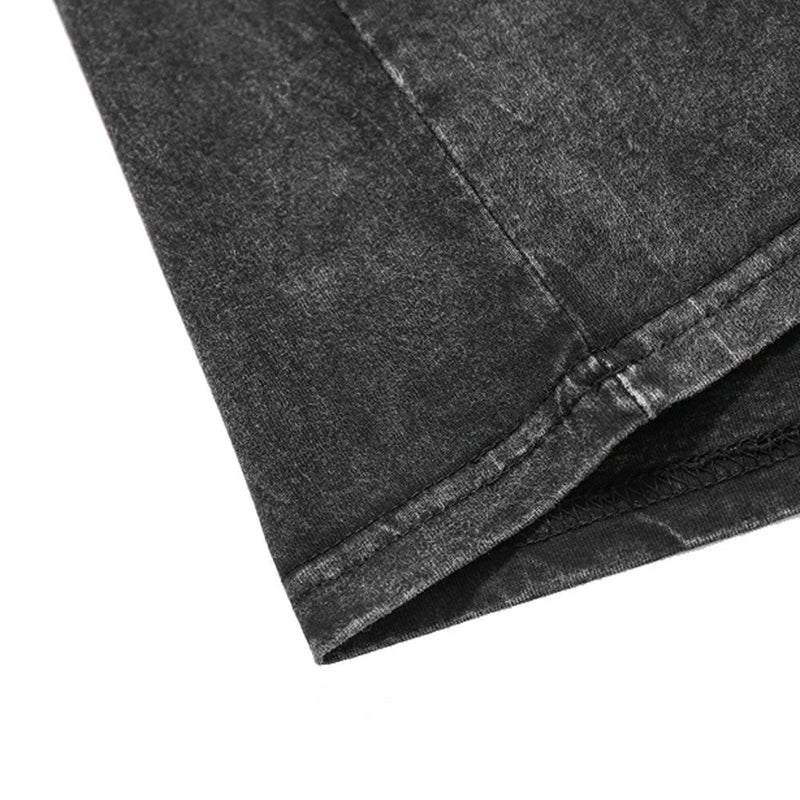 Blessing T-Shirt - Vintage Washed Gothic Cross Tee