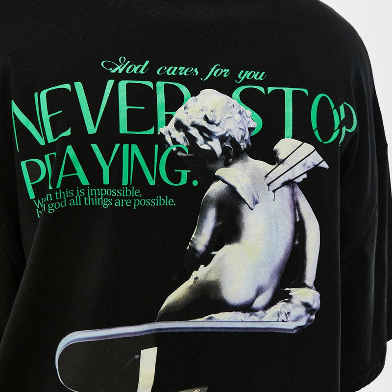 Broken Angel T-Shirt - Never Stop Praying Tee Shirt