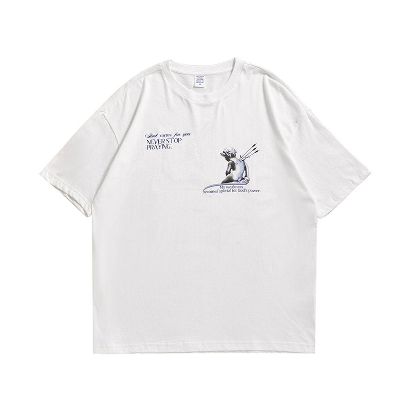 Broken Angel T-Shirt - Never Stop Praying Tee Shirt