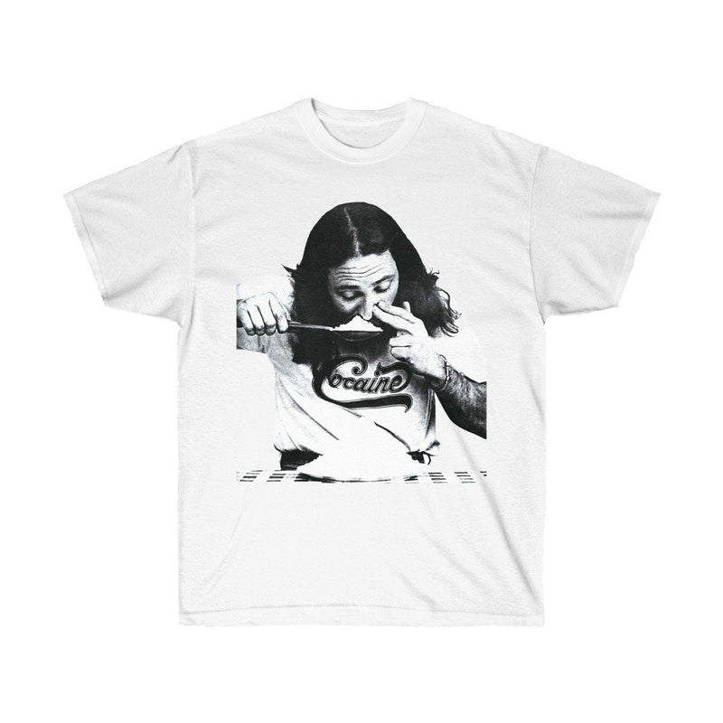 Cocaine Cowboy T-Shirt - Funny Weird Tee in White