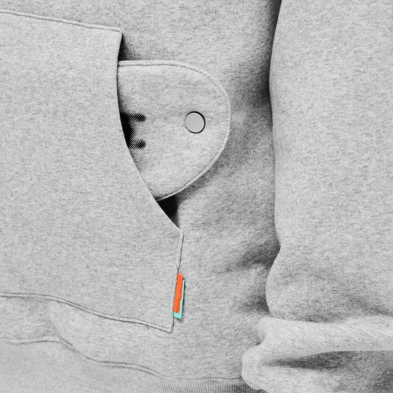 Don’t Be So Miserable Hoodie with Detachable Scarf Grey